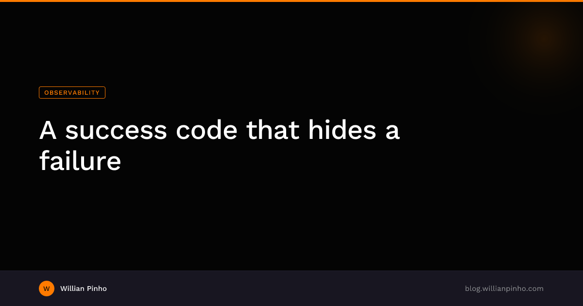 Cover image for A success code that hides a failure